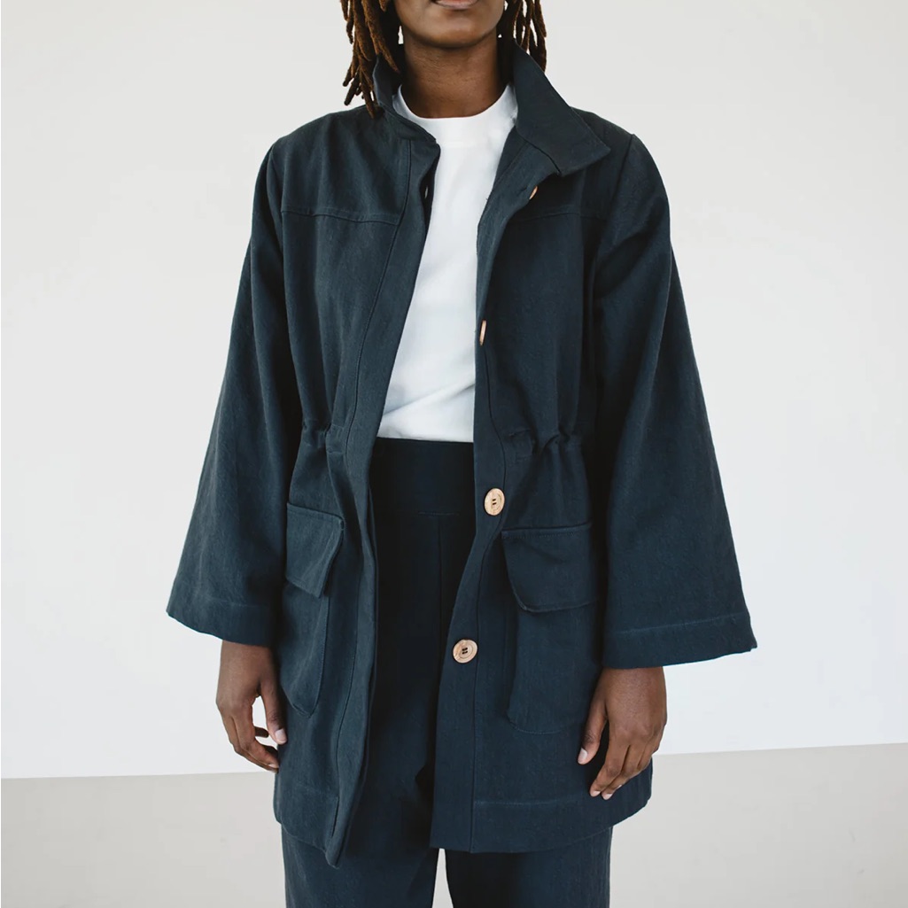 Aliya Wanek Evelyn Jacket In Kohl